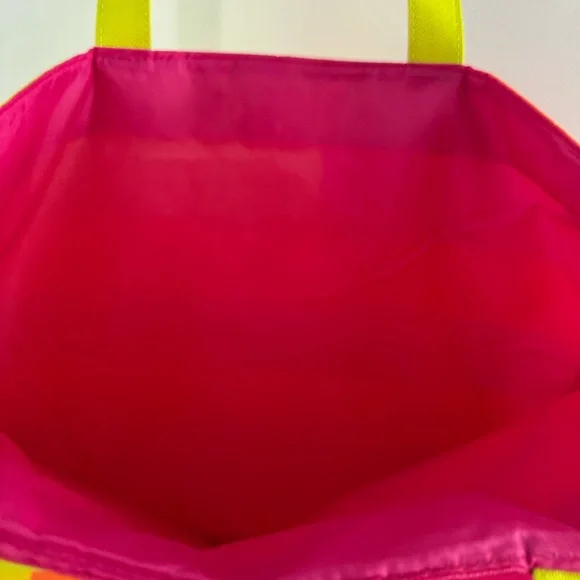 🌻 NWOT Colorblock Neon Stripe Tote Bag 🌻 - Picture 6 of 6